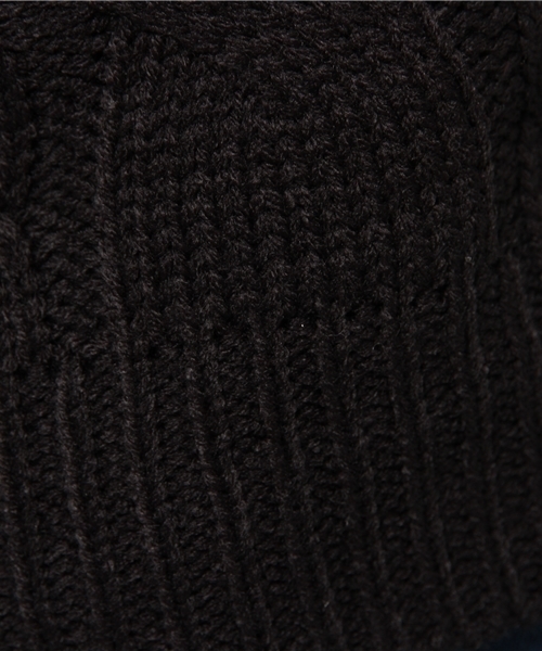 ANAP（アナップ）の「ケーブルクロップドニット（ニット/セーター・レディース・ブラック/ワイン/オフホワイト/グレー・FREE）」の8枚目の写真