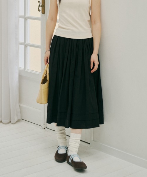 セール】fluffy tuck skirt / フラッフィータックスカート（スカート