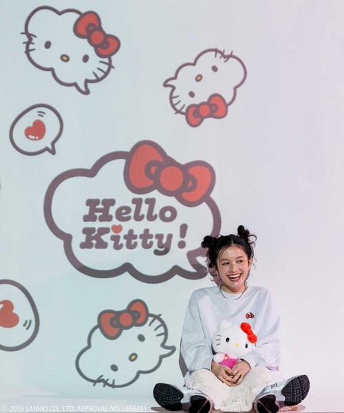 スウェット HELLO KITTY スウェット レディース sanrio トレーナー スウェット HELLO KITTY レディース