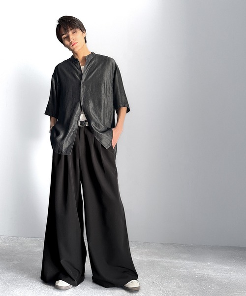 Classical Origin(クラシカルオリジン)の「3タック スーパーワイド ボリュームスラックス/Three-Tuck Super Wide Volume Trousers(スラックス・メンズ・ブラック/チャコール/ダークブラウン/ライトグレー・LARGE/MEDIUM/SMALL)」の17枚目の写真