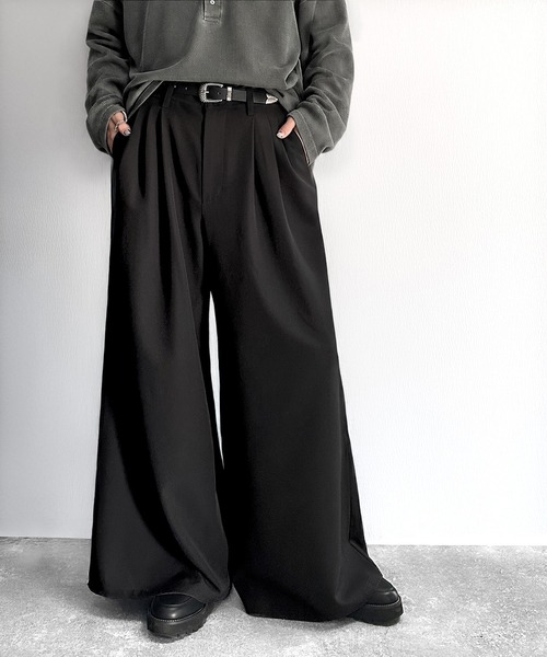 Classical Origin(クラシカルオリジン)の「3タック スーパーワイド ボリュームスラックス/Three-Tuck Super Wide Volume Trousers(スラックス・メンズ・ブラック/チャコール/ダークブラウン/ライトグレー・LARGE/MEDIUM/SMALL)」の18枚目の写真