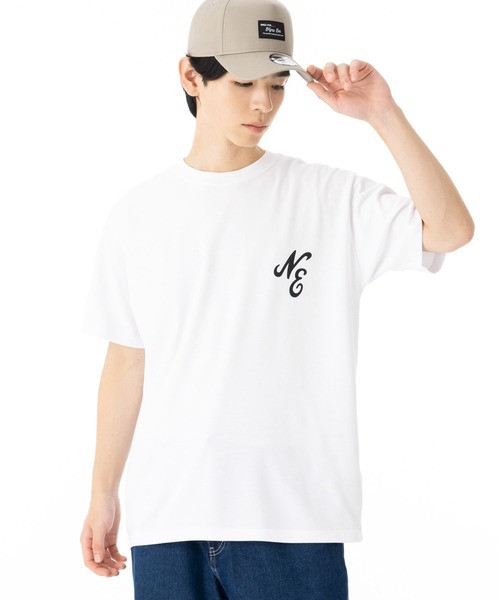 NEW ERA(ニューエラ)の「ニューエラ 半袖Tシャツ 吸水速乾性 スポーツTシャツ(Tシャツ/カットソー・メンズ・ブラック/ストーン/ホワイト・S/XL/XXL/M/L)」の4枚目の写真