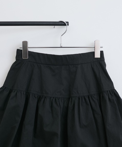 VIS（ビス）の「【洗える】バルーンミニスカート（スカート・レディース・ブラック/オフホワイト・FREE）」の11枚目の写真