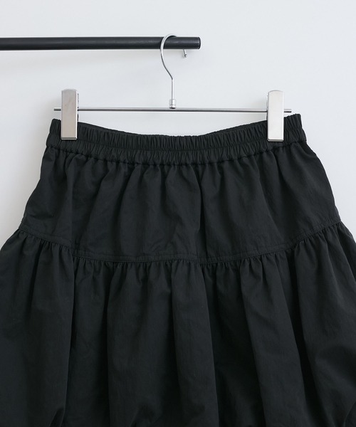 VIS（ビス）の「【洗える】バルーンミニスカート（スカート・レディース・ブラック/オフホワイト・FREE）」の15枚目の写真