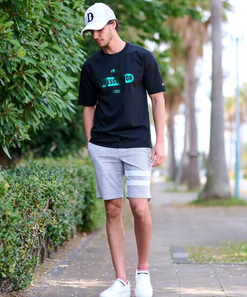 DRESSTERIOR(ドレステリア)の「【セットアップ可/吸湿速乾】COOLMAX シアサッカー 2ラインショートパンツ(その他パンツ・メンズ・ブルー系その他3・79/76/85/82)」の6枚目の写真