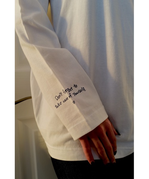 ALEXIA STAM(アリシアスタン)の「Message Long Sleeve Tee /メッセージロングスリーブT(Tシャツ/カットソー・レディース・ホワイト・FREE)」の4枚目の写真