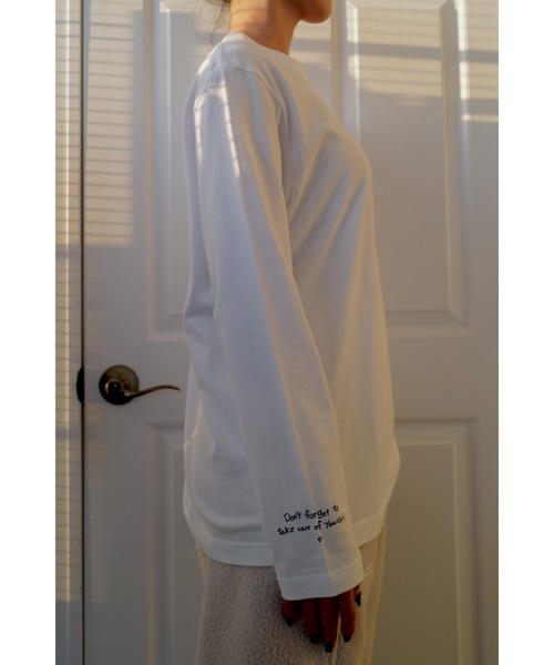 ALEXIA STAM(アリシアスタン)の「Message Long Sleeve Tee /メッセージロングスリーブT(Tシャツ/カットソー・レディース・ホワイト・FREE)」の16枚目の写真