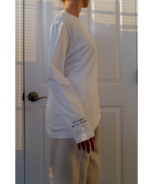 ALEXIA STAM(アリシアスタン)の「Message Long Sleeve Tee /メッセージロングスリーブT(Tシャツ/カットソー・レディース・ホワイト・FREE)」の15枚目の写真