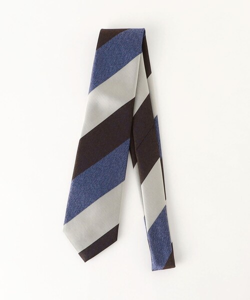 green label relaxing（グリーンレーベルリラクシング）の「GLR JAPAN VINTAGE 8.0cm ストライプ2 ネクタイ（ネクタイ・メンズ・ライラック/ダークブラウン/ネイビー/オレンジ・FREE）」の3枚目の写真