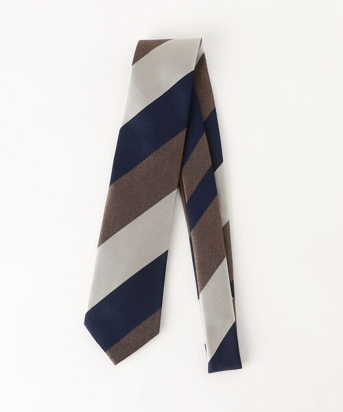 green label relaxing（グリーンレーベルリラクシング）の「GLR JAPAN VINTAGE 8.0cm ストライプ2 ネクタイ（ネクタイ・メンズ・ライラック/ダークブラウン/ネイビー/オレンジ・FREE）」の5枚目の写真