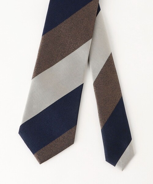 green label relaxing（グリーンレーベルリラクシング）の「GLR JAPAN VINTAGE 8.0cm ストライプ2 ネクタイ（ネクタイ・メンズ・ライラック/ダークブラウン/ネイビー/オレンジ・FREE）」の6枚目の写真