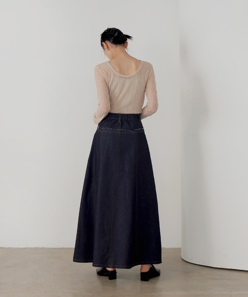 定価約10万円 バレンシアガ　4層シルク・フレアレイヤードデザインスカート サテン切替ハギフレアースカート｜KarLParkLane Style ONLINE SHOP