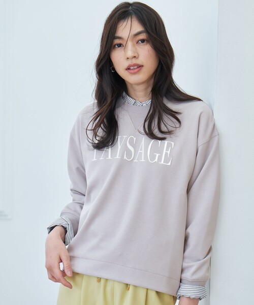 ANY(エニィ)の「ダンボールエンブロイダリープルオーバー(Tシャツ/カットソー・レディース・ライトグレー系/ネイビー系/ホワイト系・F)」の19枚目の写真