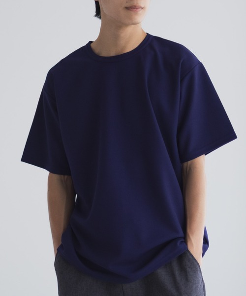 NAVY(ネイビー)の「NAVY カノコ素材 クルーネックTシャツ(Tシャツ/カットソー・メンズ・ベージュ/ブルー/チャコールグレー/ライトグレー/ホワイト/ブラウン/ネイビー・XXL/S/XL/L/M)」の6枚目の写真