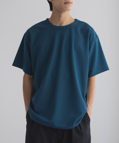 NAVY(ネイビー)の「NAVY カノコ素材 クルーネックTシャツ(Tシャツ/カットソー・メンズ・ベージュ/ブルー/チャコールグレー/ライトグレー/ホワイト/ブラウン/ネイビー・XXL/S/XL/L/M)」の7枚目の写真