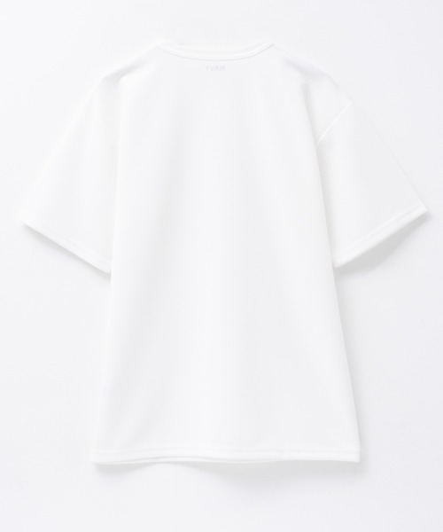 NAVY(ネイビー)の「NAVY カノコ素材 クルーネックTシャツ(Tシャツ/カットソー・メンズ・ベージュ/ブルー/チャコールグレー/ライトグレー/ホワイト/ブラウン/ネイビー・XXL/S/XL/L/M)」の9枚目の写真