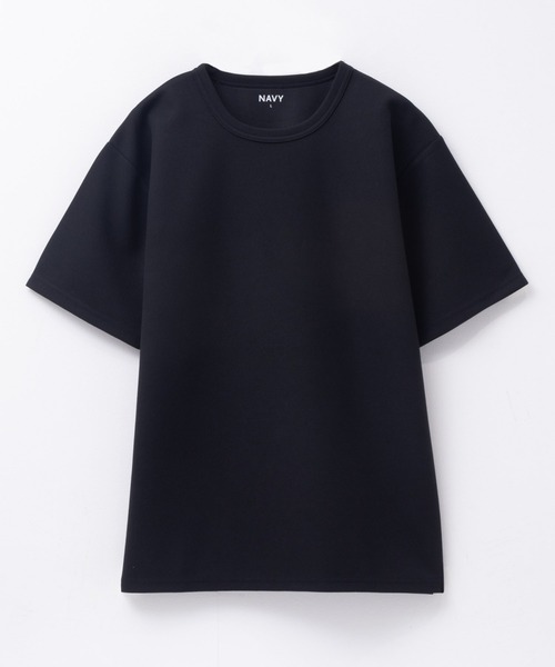 NAVY(ネイビー)の「NAVY カノコ素材 クルーネックTシャツ(Tシャツ/カットソー・メンズ・ベージュ/ブルー/チャコールグレー/ライトグレー/ホワイト/ブラウン/ネイビー・XXL/S/XL/L/M)」の10枚目の写真
