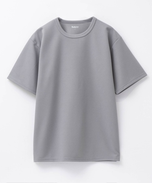 NAVY(ネイビー)の「NAVY カノコ素材 クルーネックTシャツ(Tシャツ/カットソー・メンズ・ベージュ/ブルー/チャコールグレー/ライトグレー/ホワイト/ブラウン/ネイビー・XXL/S/XL/L/M)」の12枚目の写真