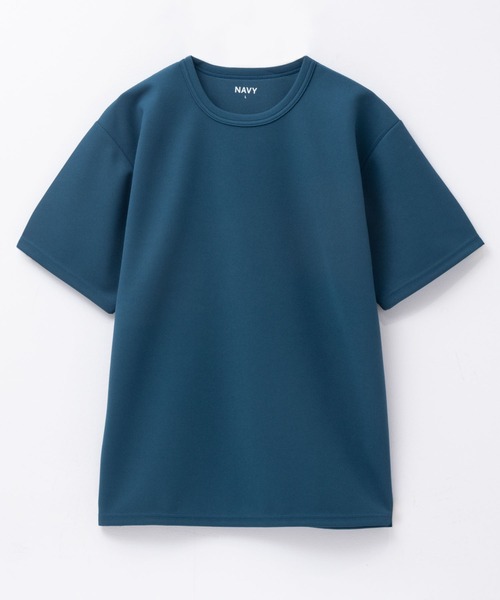 NAVY(ネイビー)の「NAVY カノコ素材 クルーネックTシャツ(Tシャツ/カットソー・メンズ・ベージュ/ブルー/チャコールグレー/ライトグレー/ホワイト/ブラウン/ネイビー・XXL/S/XL/L/M)」の16枚目の写真