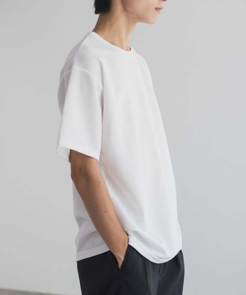 NAVY(ネイビー)の「NAVY カノコ素材 クルーネックTシャツ(Tシャツ/カットソー・メンズ・ベージュ/ブルー/チャコールグレー/ライトグレー/ホワイト/ブラウン/ネイビー・XXL/S/XL/L/M)」の18枚目の写真