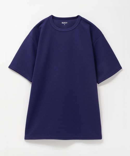 NAVY(ネイビー)の「NAVY カノコ素材 クルーネックTシャツ(Tシャツ/カットソー・メンズ・ベージュ/ブルー/チャコールグレー/ライトグレー/ホワイト/ブラウン/ネイビー・XXL/S/XL/L/M)」の22枚目の写真
