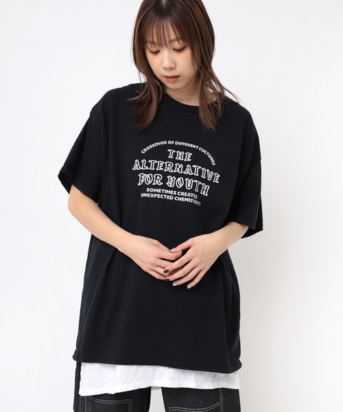 RNA(アールエヌエー)の「M2420 ユースロゴT(Tシャツ/カットソー・レディース・ホワイト/ブルー/ブラック・SMALL/X-LARGE)」の3枚目の写真