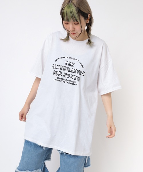 RNA(アールエヌエー)の「M2420 ユースロゴT(Tシャツ/カットソー・レディース・ホワイト/ブルー/ブラック・SMALL/X-LARGE)」の4枚目の写真