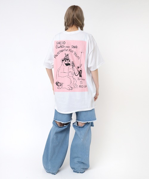 RNA(アールエヌエー)の「M2420 ユースロゴT(Tシャツ/カットソー・レディース・ホワイト/ブルー/ブラック・SMALL/X-LARGE)」の14枚目の写真