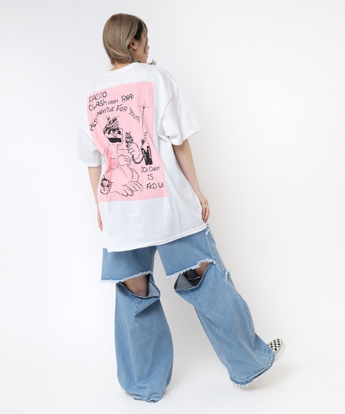 RNA(アールエヌエー)の「M2420 ユースロゴT(Tシャツ/カットソー・レディース・ホワイト/ブルー/ブラック・SMALL/X-LARGE)」の13枚目の写真