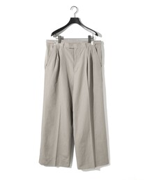 MIDIUMISOLID（ミディウミソリッド）の「MIDIUMISOLID Men’s コットンリネンワイドパンツ（その他パンツ）」