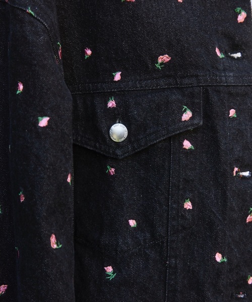 ジャケット・アウター ROSY LUCE DENIM SET Embroidery denim jacket - INDIGO – Rosy luce