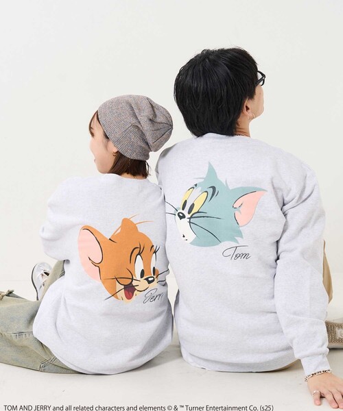 FREAK'S STORE(フリークスストア)の「Tom and Jerry/バックフェイスプリントスウェット(スウェット・レディース・グレー/ライトグレー・LARGE/X-LARGE)」の6枚目の写真