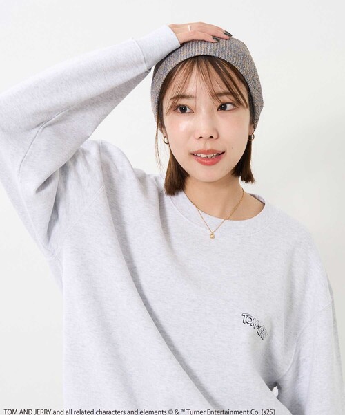 FREAK'S STORE(フリークスストア)の「Tom and Jerry/バックフェイスプリントスウェット(スウェット・レディース・グレー/ライトグレー・LARGE/X-LARGE)」の7枚目の写真