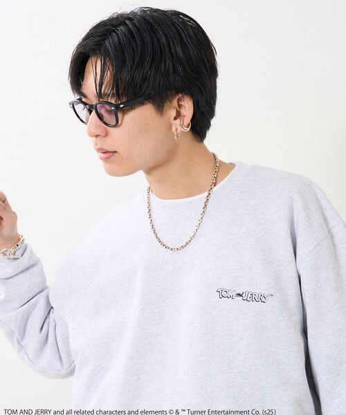 FREAK'S STORE(フリークスストア)の「Tom and Jerry/バックフェイスプリントスウェット(スウェット・レディース・グレー/ライトグレー・LARGE/X-LARGE)」の9枚目の写真