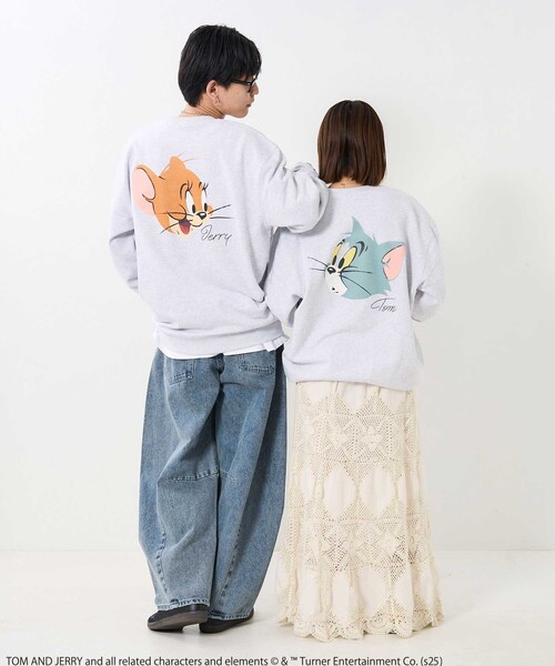 FREAK'S STORE(フリークスストア)の「Tom and Jerry/バックフェイスプリントスウェット(スウェット・レディース・グレー/ライトグレー・LARGE/X-LARGE)」の12枚目の写真