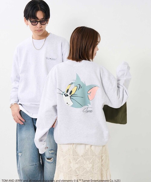 FREAK'S STORE(フリークスストア)の「Tom and Jerry/バックフェイスプリントスウェット(スウェット・レディース・グレー/ライトグレー・LARGE/X-LARGE)」の15枚目の写真