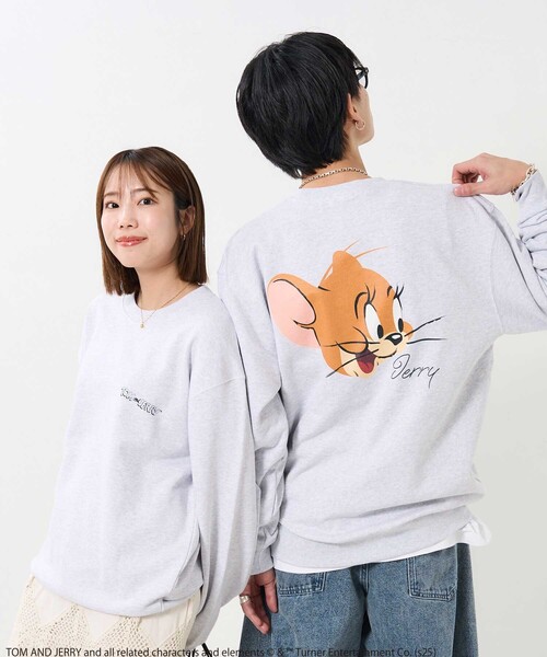 FREAK'S STORE(フリークスストア)の「Tom and Jerry/バックフェイスプリントスウェット(スウェット・レディース・グレー/ライトグレー・LARGE/X-LARGE)」の16枚目の写真