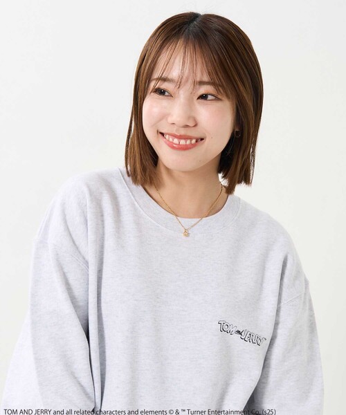 FREAK'S STORE(フリークスストア)の「Tom and Jerry/バックフェイスプリントスウェット(スウェット・レディース・グレー/ライトグレー・LARGE/X-LARGE)」の17枚目の写真