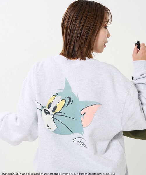 FREAK'S STORE(フリークスストア)の「Tom and Jerry/バックフェイスプリントスウェット(スウェット・レディース・グレー/ライトグレー・LARGE/X-LARGE)」の18枚目の写真