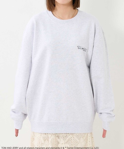 FREAK'S STORE(フリークスストア)の「Tom and Jerry/バックフェイスプリントスウェット(スウェット・レディース・グレー/ライトグレー・LARGE/X-LARGE)」の21枚目の写真