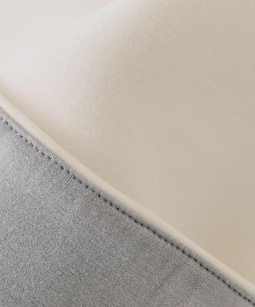 OPAQUE.CLIP（オペークドットクリップ）の「ノーカラーZIPミドルコート【洗濯機洗い可/抗ピル】（ノーカラーコート・レディース・アイボリー/グレー/ブラック・40/38/42）」の8枚目の写真