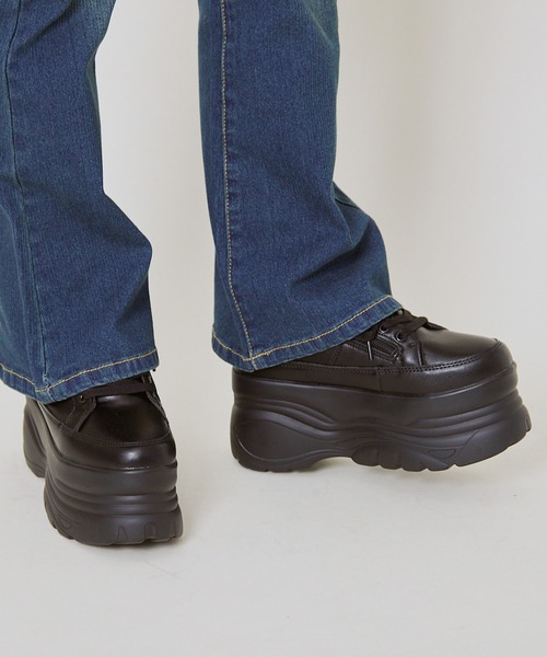 GORGE（ゴージ）の「バルキーソールスニーカー（スニーカー・レディース・ホワイト/ブラック・S/M/L/LL）」の9枚目の写真