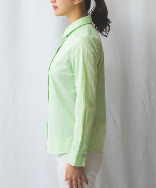 NARACAMICIE（ナラカミーチェ）の「【NARACAMICIE】オックスフォード長袖シャツ（シャツ/ブラウス・レディース・ブルー/ホワイト/ピンク/グリーン・S/XL/L/M）」の11枚目の写真