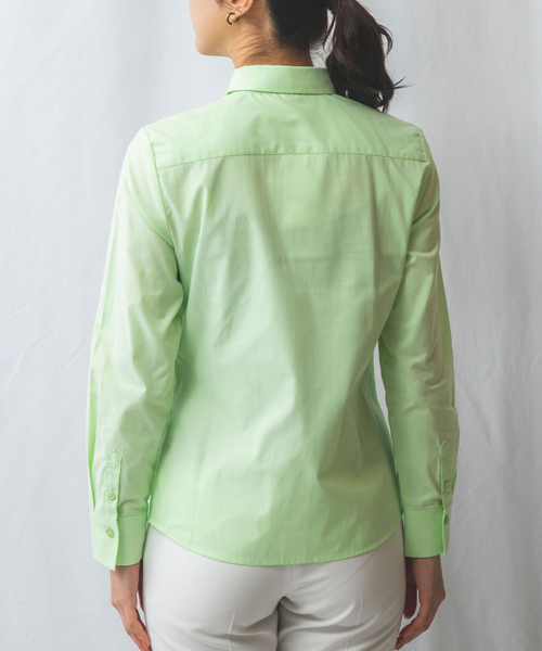 NARACAMICIE（ナラカミーチェ）の「【NARACAMICIE】オックスフォード長袖シャツ（シャツ/ブラウス・レディース・ブルー/ホワイト/ピンク/グリーン・S/XL/L/M）」の12枚目の写真