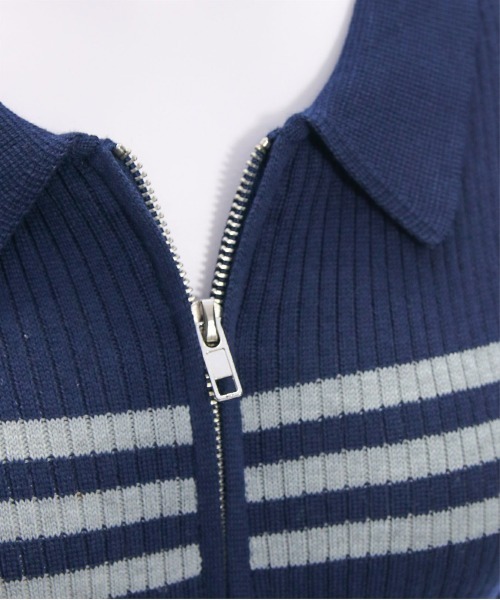 clear（クリア）の「ダブルジップ長袖ニットトップス［大人カジュアル 春ニット］（ニット/セーター・レディース・ブルー系その他/ブラック/グレー/アイボリー系・F）」の17枚目の写真
