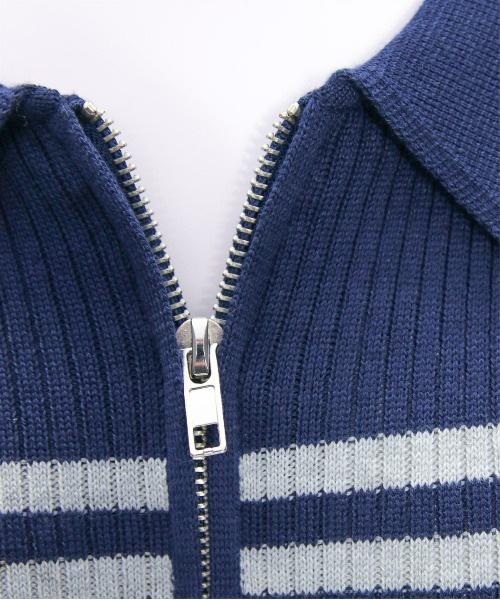 clear（クリア）の「ダブルジップ長袖ニットトップス［大人カジュアル 春ニット］（ニット/セーター・レディース・ブルー系その他/ブラック/グレー/アイボリー系・F）」の19枚目の写真