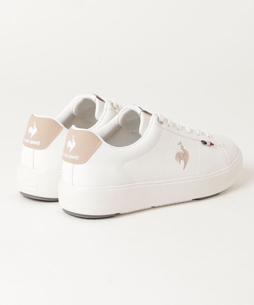 le coq sportif(ルコックスポルティフ)の「ルコックスポルティフ/LCS シェル バウンド CHELLES BOUND 軽量シューズ LU5SSN05LZ(スニーカー・レディース・ホワイト×ネイビー/ブラック×ホワイト/ホワイト系その他4・22.5cm/23.0cm/23.5cm/24.0cm/24.5cm/25.0cm)」の4枚目の写真