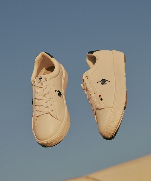 le coq sportif(ルコックスポルティフ)の「ルコックスポルティフ/LCS シェル バウンド CHELLES BOUND 軽量シューズ LU5SSN05LZ(スニーカー・レディース・ホワイト×ネイビー/ブラック×ホワイト/ホワイト系その他4・22.5cm/23.0cm/23.5cm/24.0cm/24.5cm/25.0cm)」の7枚目の写真