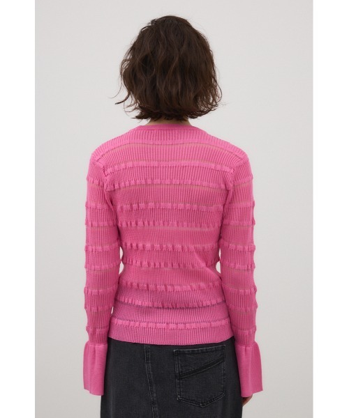 crie conforto(クリーコンフォルト)の「ベルスリーブランダムリブプルオーバー 秋服 / 冬服 / 長袖 / ニット(ニット/セーター・レディース・ホワイト/ブラック/ピンク・FREE)」の20枚目の写真