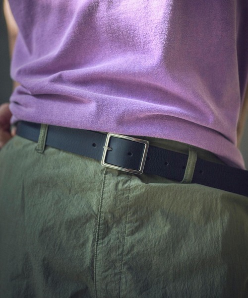 ADAM PATEK(アダムパテック)の「ADAMPATEK/italian leather wide belt/イタリアンレザーワイドベルト(ベルト・メンズ・ダークブラウン/ブラック・FREE)」の2枚目の写真